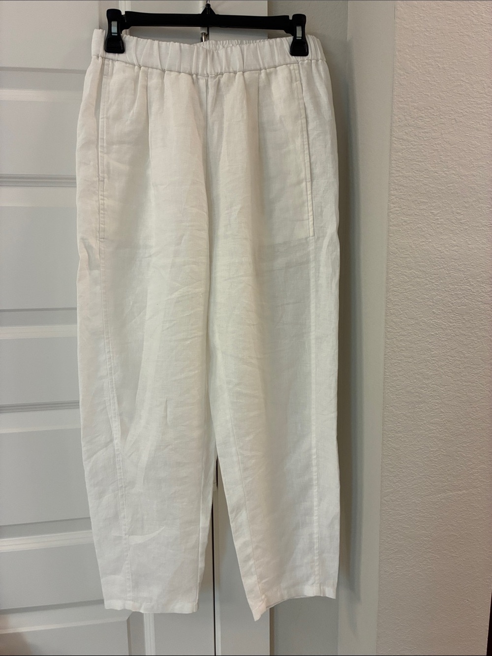 Eileen Fisher Organic Linen Ankle Lantern Pants